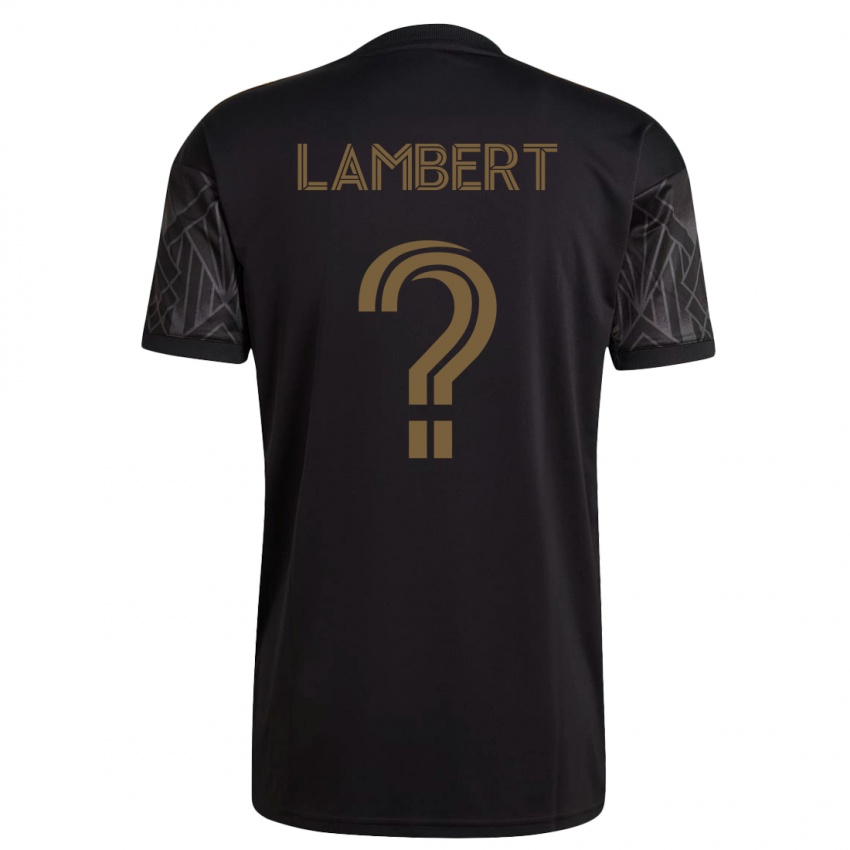 Dzieci Liam Lambert #0 Czarny Domowa Koszulka 2023/24 Koszulki Klubowe