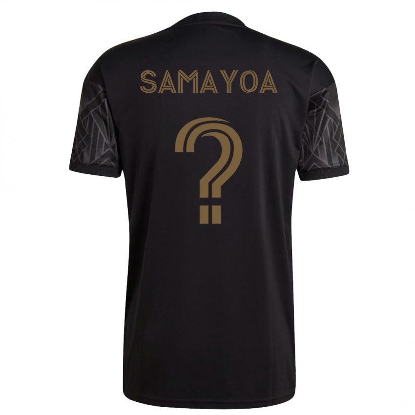 Dzieci Adriano Samayoa #0 Czarny Domowa Koszulka 2023/24 Koszulki Klubowe