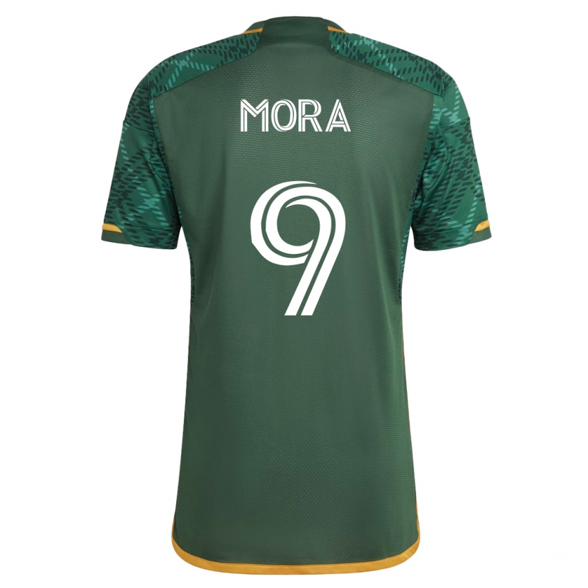 Dzieci Felipe Mora #9 Zielony Domowa Koszulka 2023/24 Koszulki Klubowe