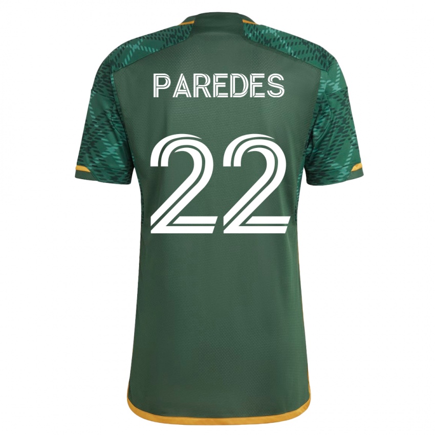 Dzieci Cristhian Paredes #22 Zielony Domowa Koszulka 2023/24 Koszulki Klubowe