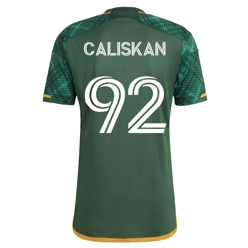 Dzieci Noel Caliskan #92 Zielony Domowa Koszulka 2023/24 Koszulki Klubowe