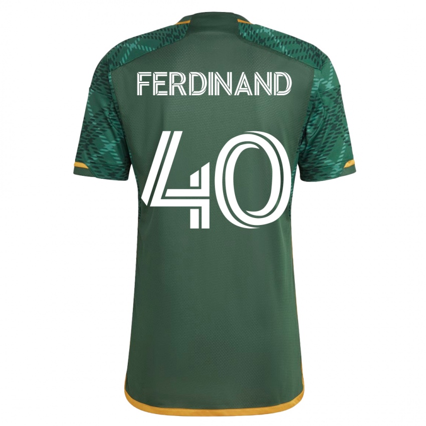 Dzieci Keesean Ferdinand #40 Zielony Domowa Koszulka 2023/24 Koszulki Klubowe