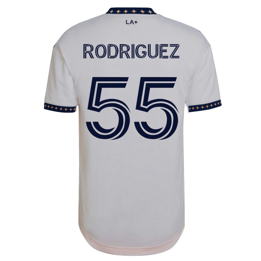 Dzieci Diego Rodriguez #55 Biały Domowa Koszulka 2023/24 Koszulki Klubowe