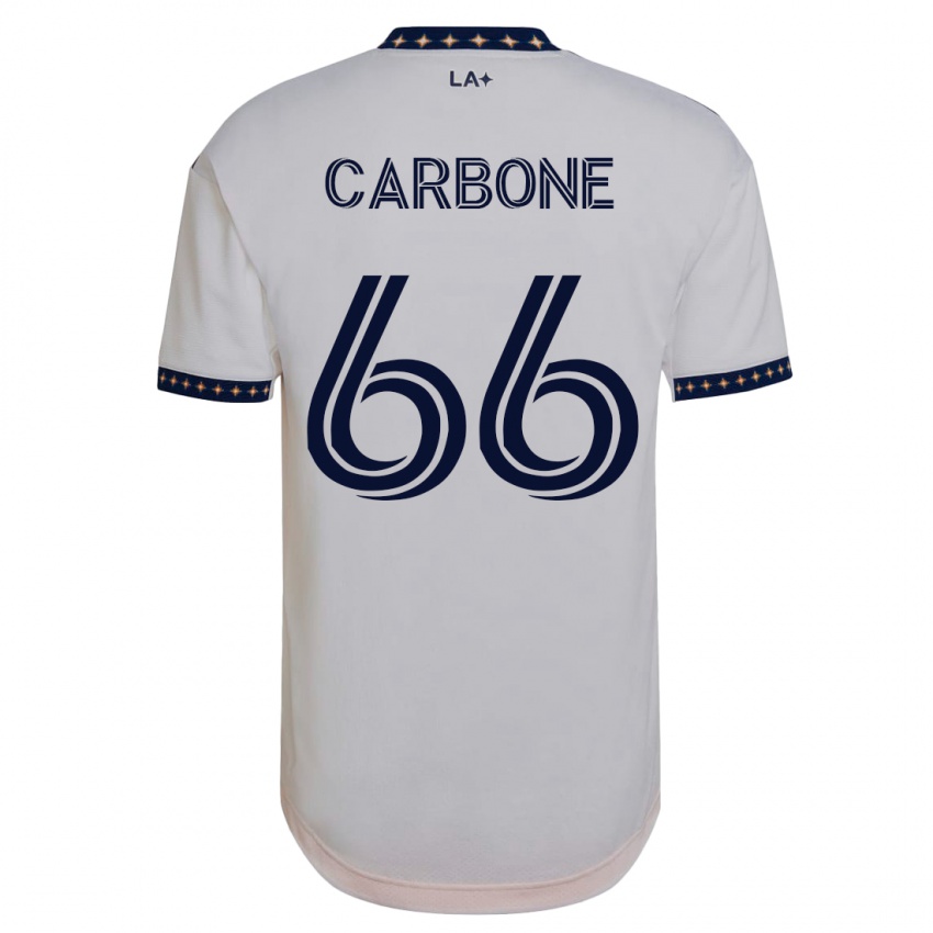 Dzieci Matteo Carbone #66 Biały Domowa Koszulka 2023/24 Koszulki Klubowe