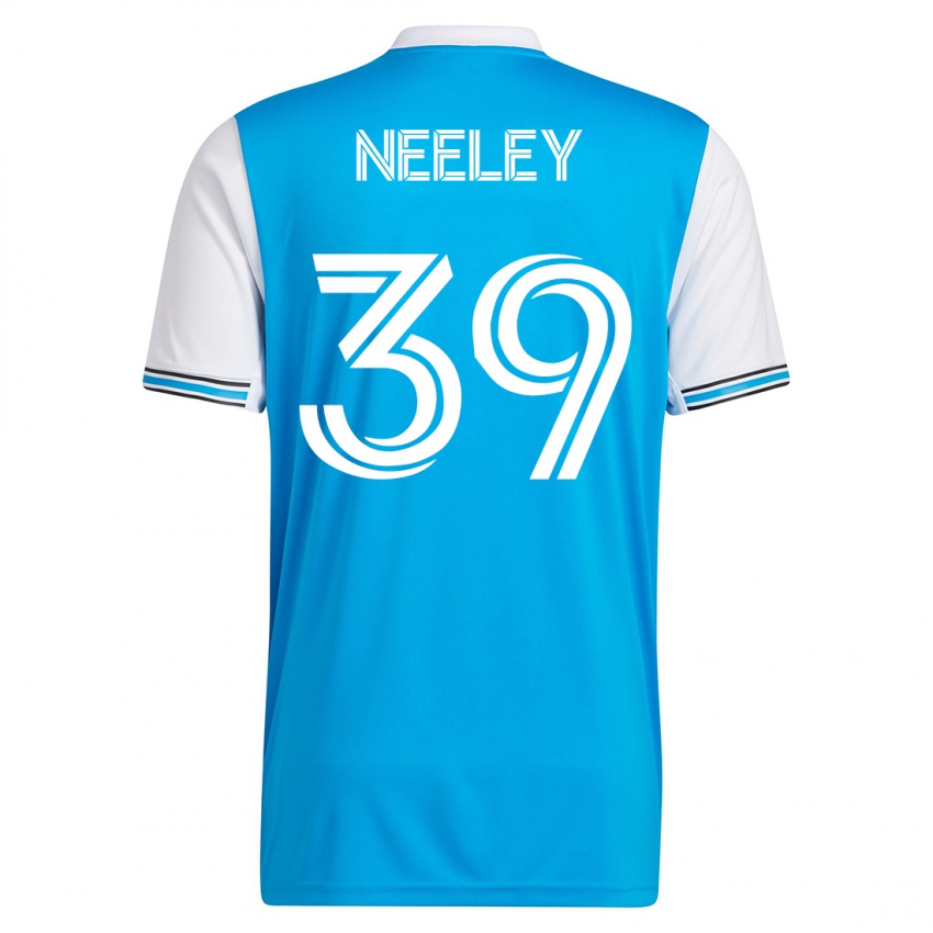 Dzieci Jack Neeley #39 Niebieski Domowa Koszulka 2023/24 Koszulki Klubowe