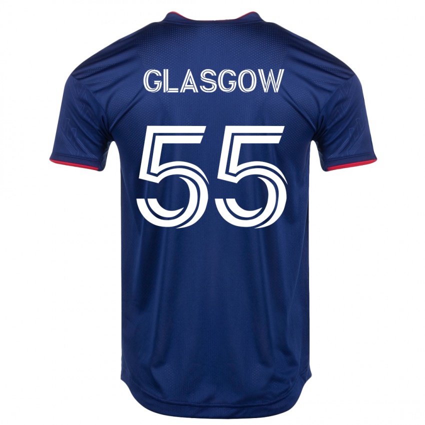 Dzieci Omari Glasgow #55 Marynarka Wojenna Domowa Koszulka 2023/24 Koszulki Klubowe