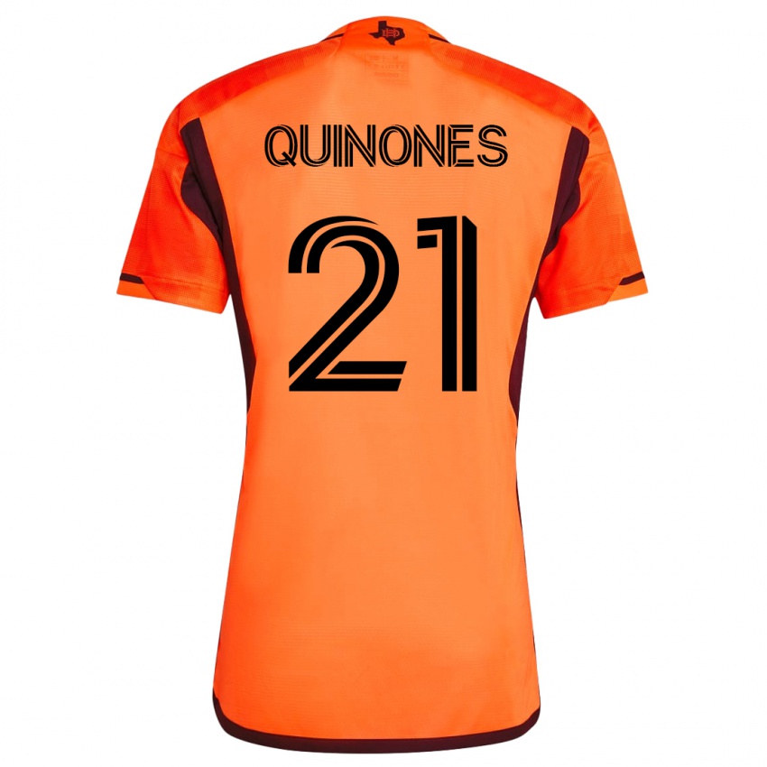 Dzieci Nelson Quiñónes #21 Pomarańczowy Domowa Koszulka 2023/24 Koszulki Klubowe
