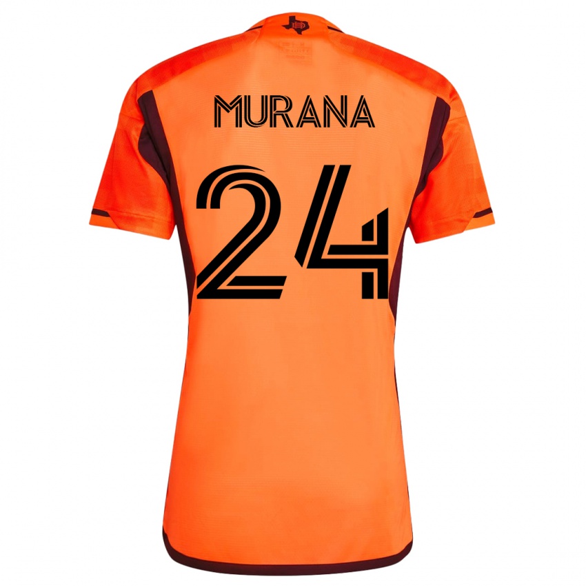Dzieci Mujeeb Murana #24 Pomarańczowy Domowa Koszulka 2023/24 Koszulki Klubowe