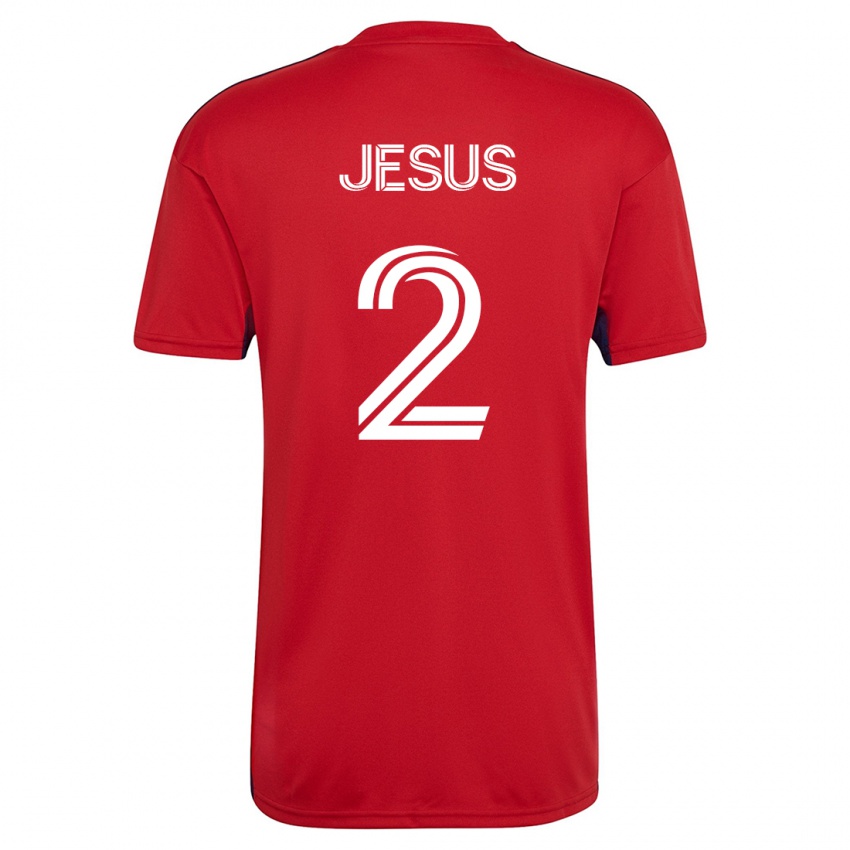 Dzieci Geovane Jesus #2 Czerwony Domowa Koszulka 2023/24 Koszulki Klubowe