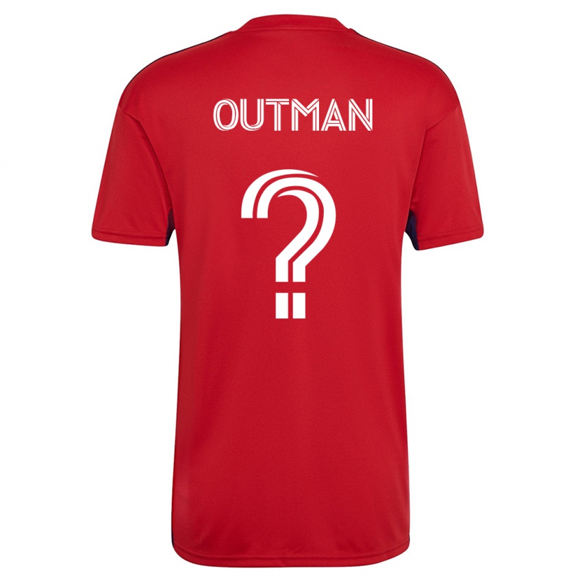 Dzieci Bryce Outman #0 Czerwony Domowa Koszulka 2023/24 Koszulki Klubowe