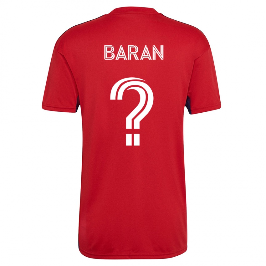 Dzieci Daniel Baran #0 Czerwony Domowa Koszulka 2023/24 Koszulki Klubowe