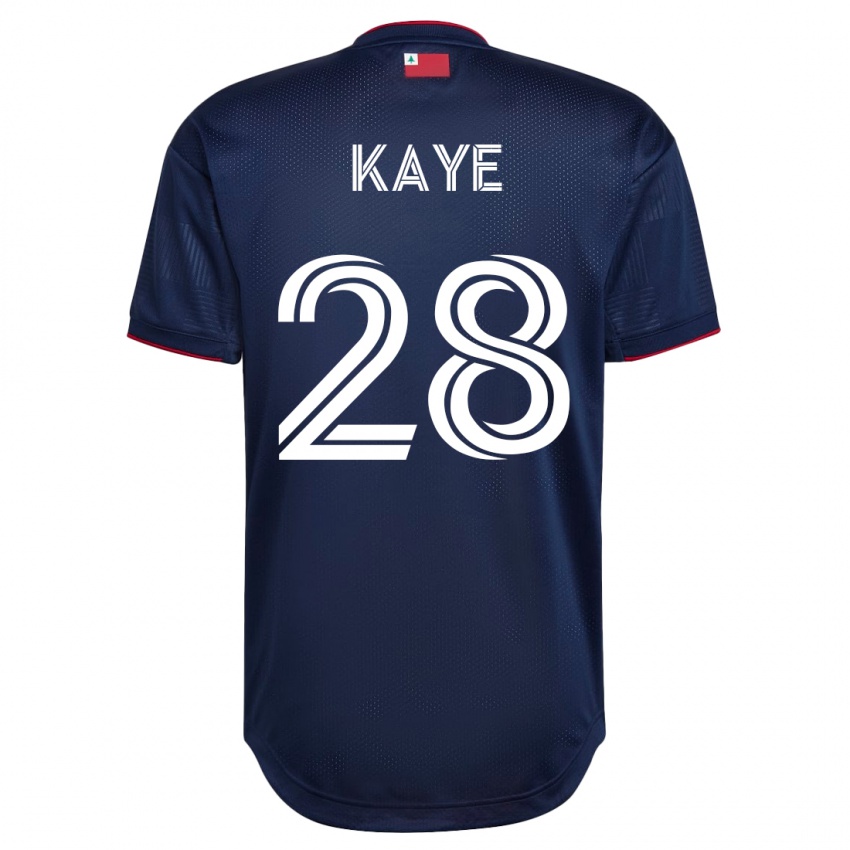 Dzieci Mark-Anthony Kaye #28 Marynarka Wojenna Domowa Koszulka 2023/24 Koszulki Klubowe