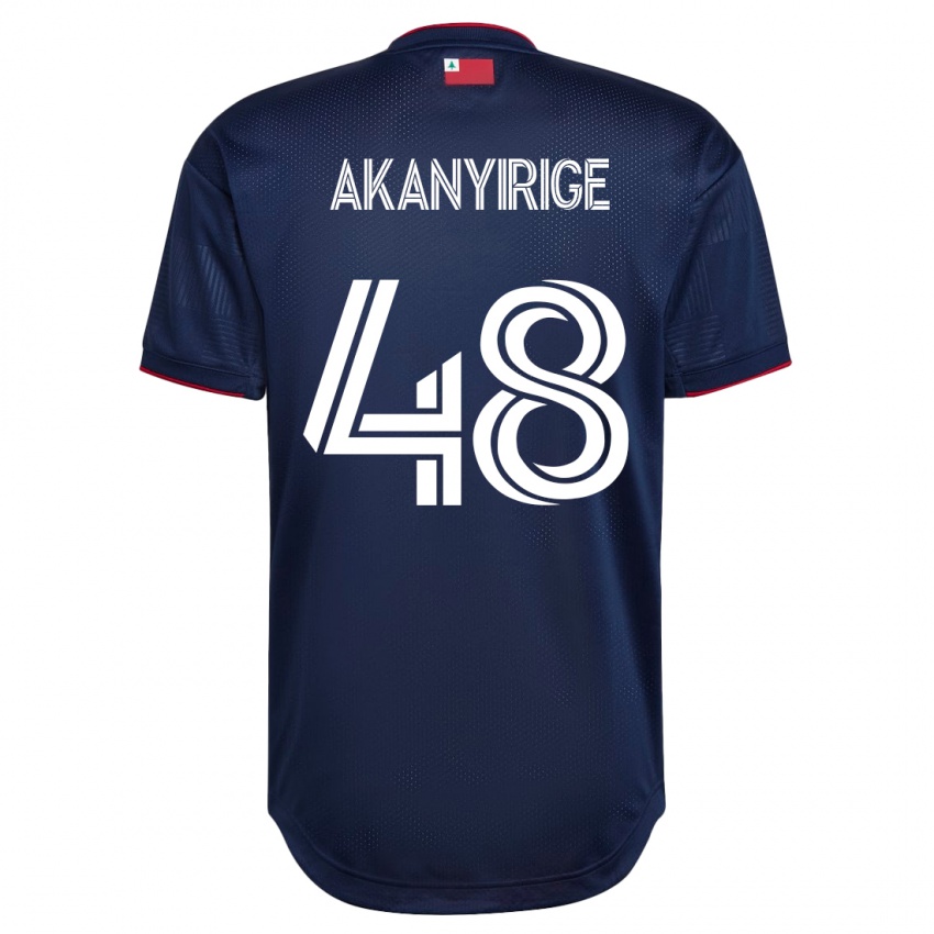 Dzieci Jacob Akanyirige #48 Marynarka Wojenna Domowa Koszulka 2023/24 Koszulki Klubowe