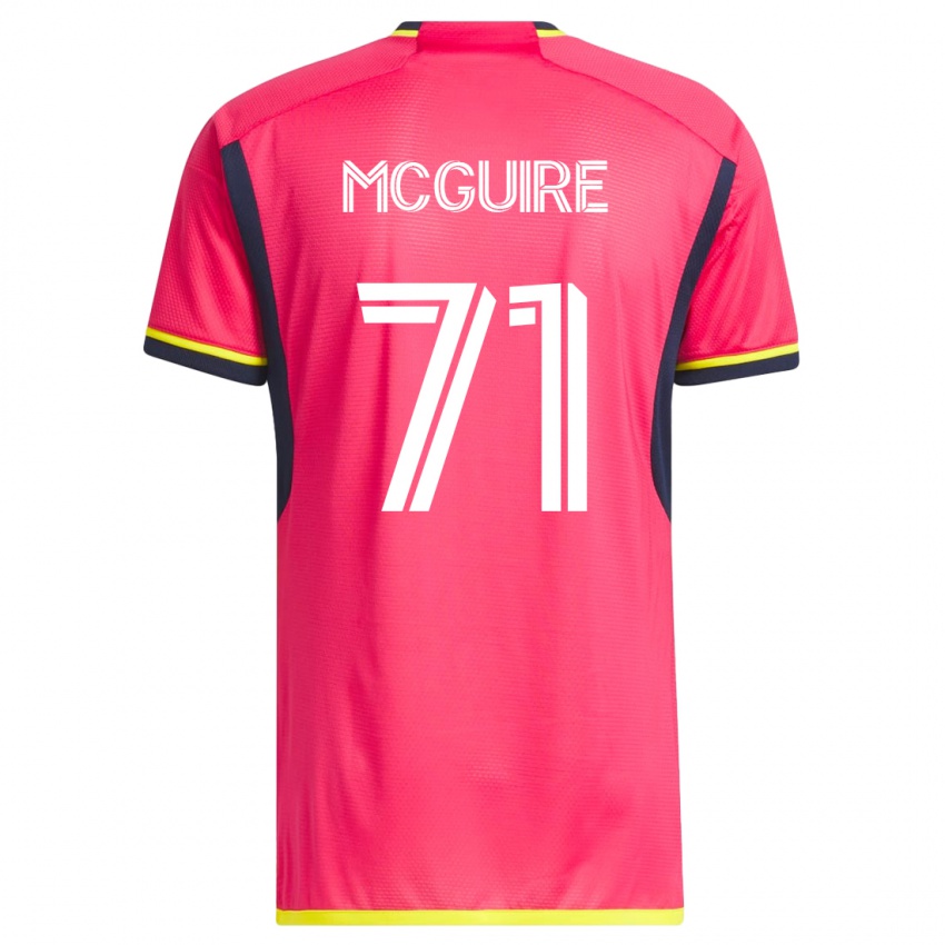 Dzieci Nolan Mcguire #71 Różowy Domowa Koszulka 2023/24 Koszulki Klubowe