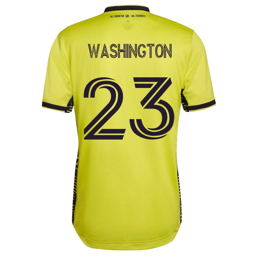 Dzieci Taylor Washington #23 Żółty Domowa Koszulka 2023/24 Koszulki Klubowe