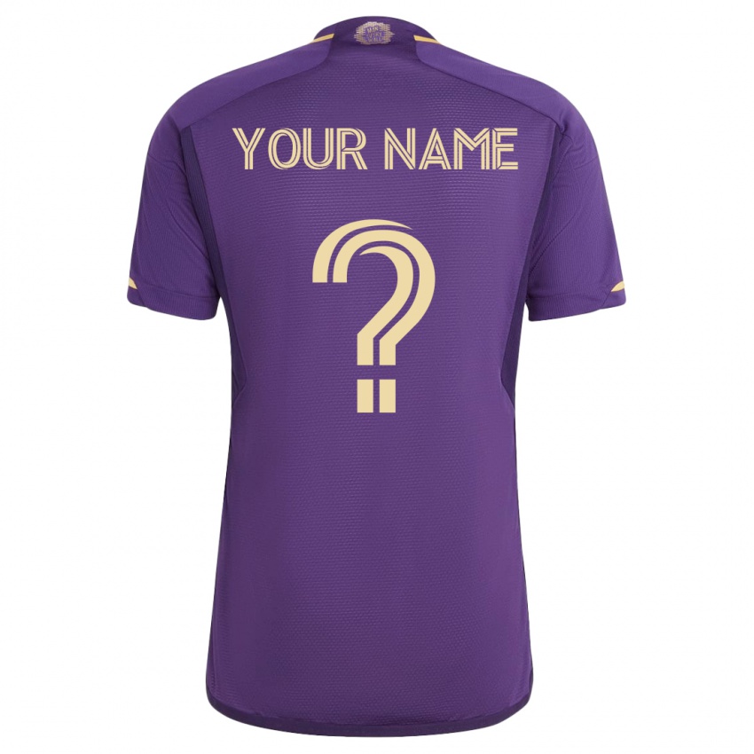 Dzieci Twoje Imię #0 Fioletowy Domowa Koszulka 2023/24 Koszulki Klubowe