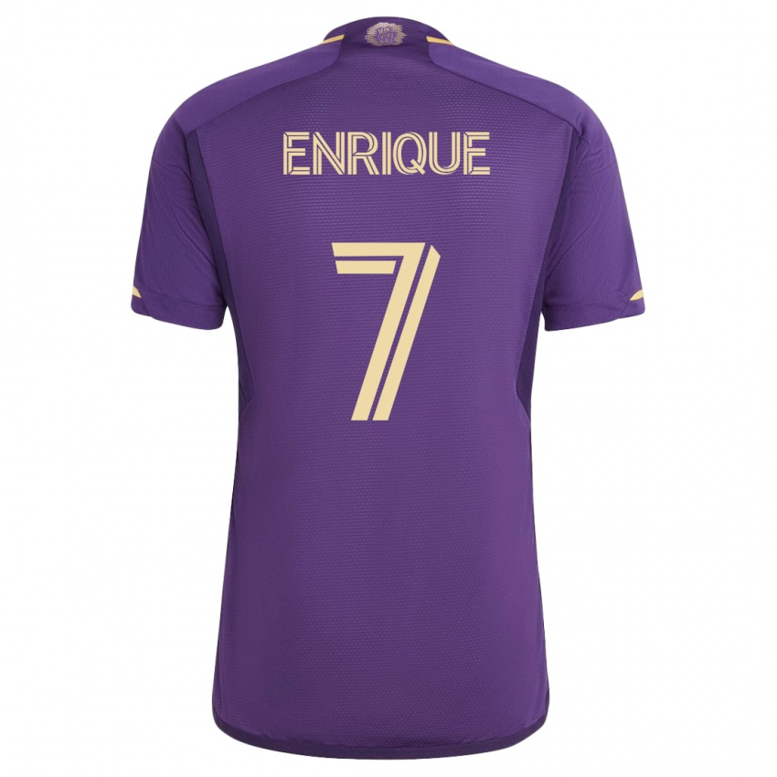 Dzieci Ramiro Enrique #7 Fioletowy Domowa Koszulka 2023/24 Koszulki Klubowe