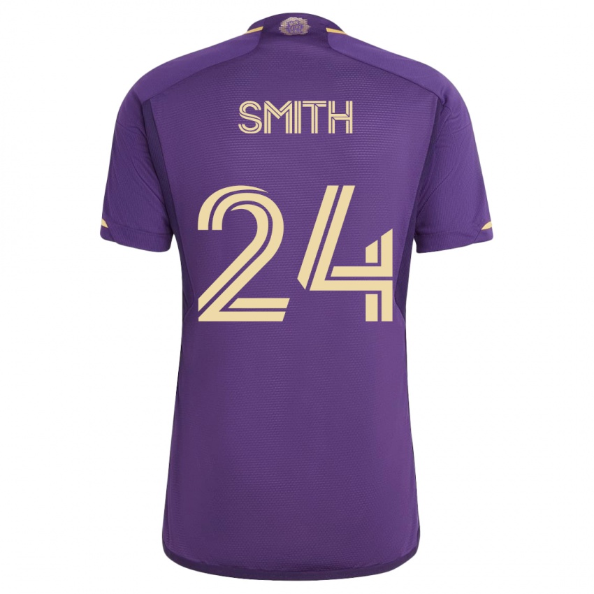 Dzieci Kyle Smith #24 Fioletowy Domowa Koszulka 2023/24 Koszulki Klubowe