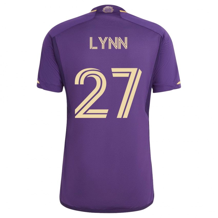 Dzieci Jack Lynn #27 Fioletowy Domowa Koszulka 2023/24 Koszulki Klubowe