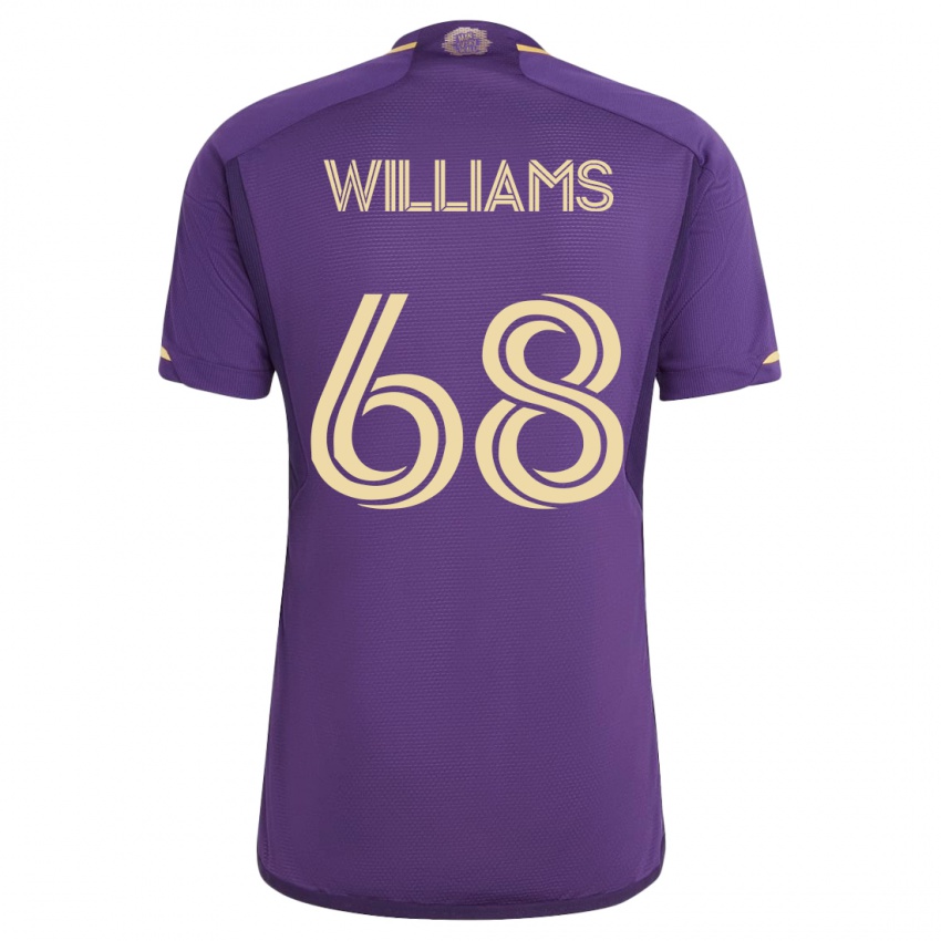 Dzieci Thomas Williams #68 Fioletowy Domowa Koszulka 2023/24 Koszulki Klubowe