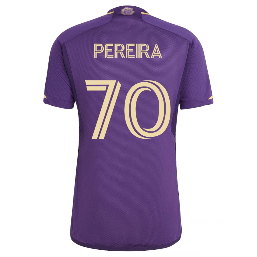 Dzieci Dominic Pereira #70 Fioletowy Domowa Koszulka 2023/24 Koszulki Klubowe