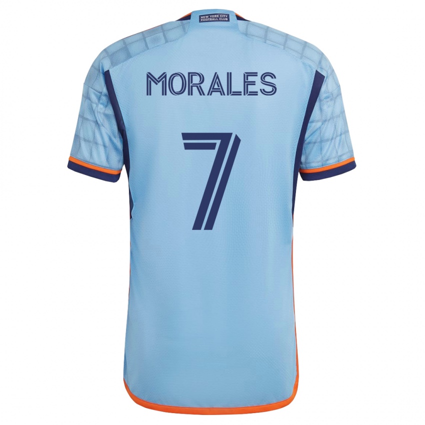 Dzieci Alfredo Morales #7 Niebieski Domowa Koszulka 2023/24 Koszulki Klubowe