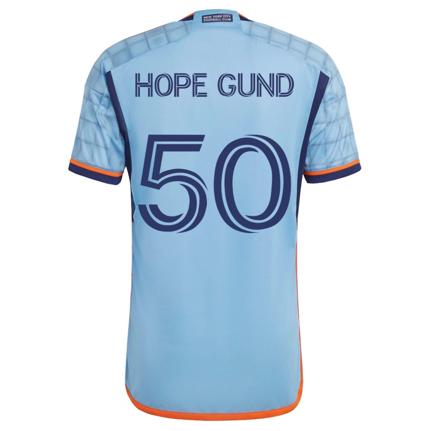 Dzieci Kofi Hope-Gund #50 Niebieski Domowa Koszulka 2023/24 Koszulki Klubowe