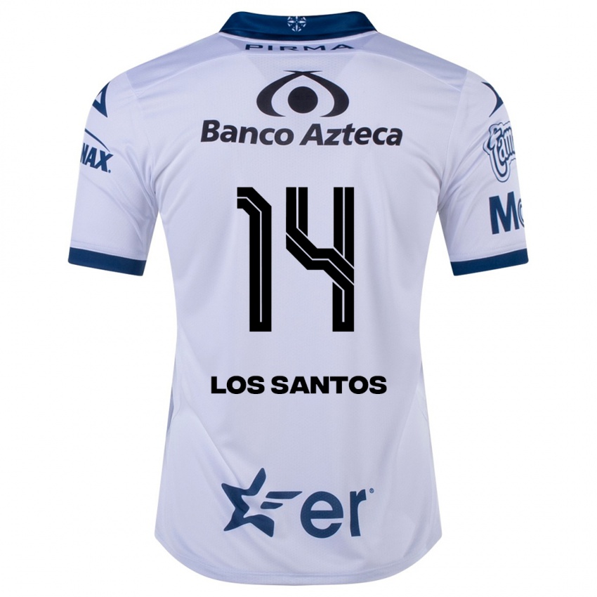 Dzieci Lucas De Los Santos #14 Biały Domowa Koszulka 2023/24 Koszulki Klubowe