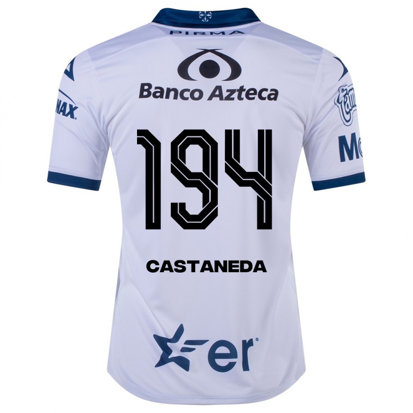 Dzieci Christian Castañeda #194 Biały Domowa Koszulka 2023/24 Koszulki Klubowe