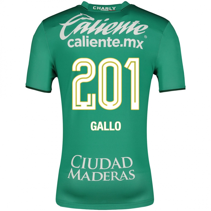Dzieci Andrés Gallo #201 Zielony Domowa Koszulka 2023/24 Koszulki Klubowe