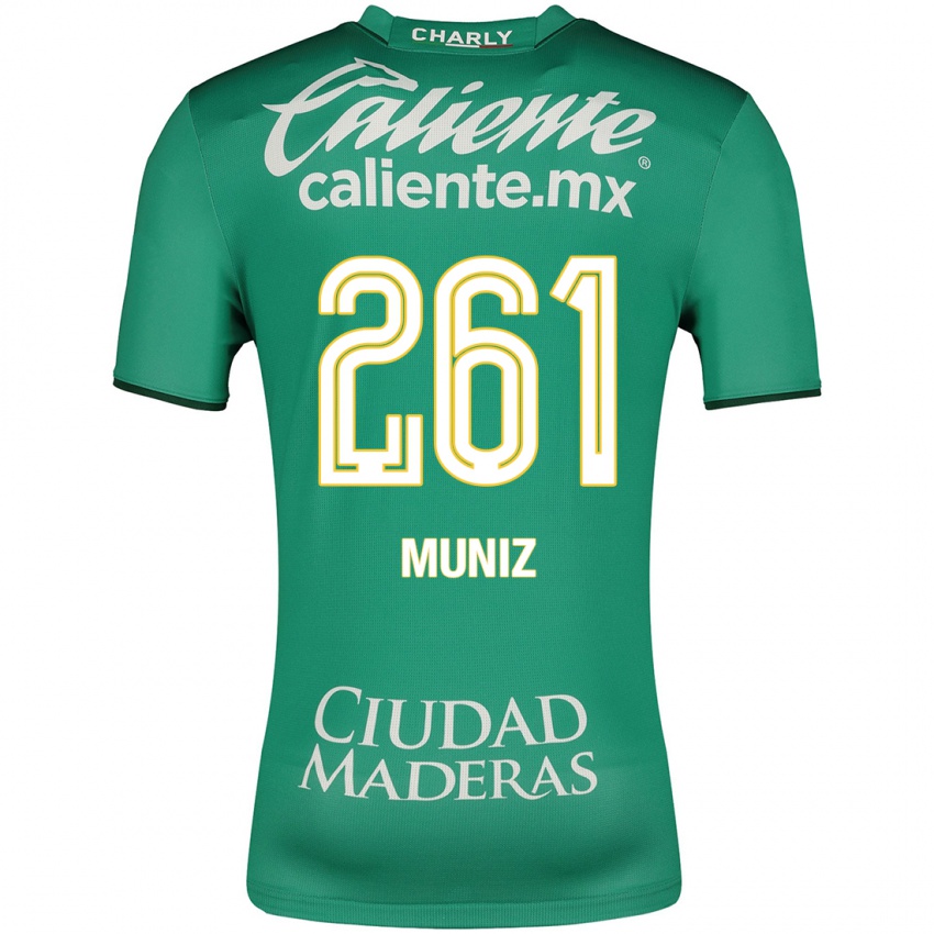 Dzieci César Muñiz #261 Zielony Domowa Koszulka 2023/24 Koszulki Klubowe