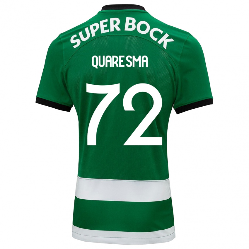 Dzieci Eduardo Quaresma #72 Zielony Domowa Koszulka 2023/24 Koszulki Klubowe