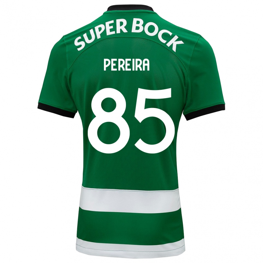 Dzieci João Pereira #85 Zielony Domowa Koszulka 2023/24 Koszulki Klubowe