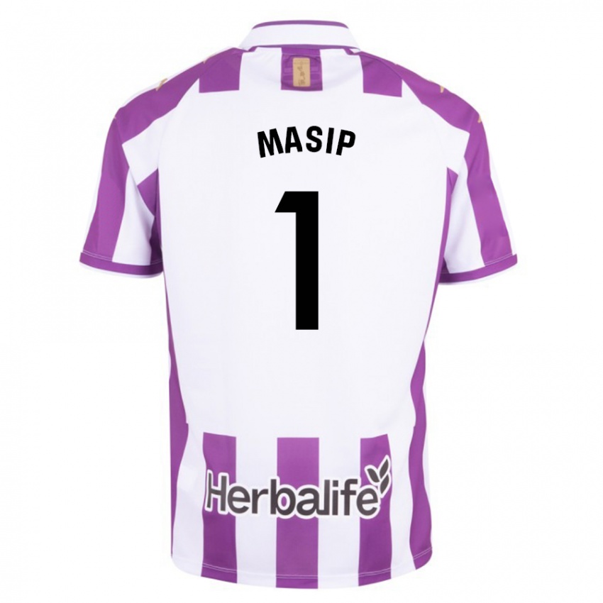 Dzieci Jordi Masip #1 Purpurowy Domowa Koszulka 2023/24 Koszulki Klubowe