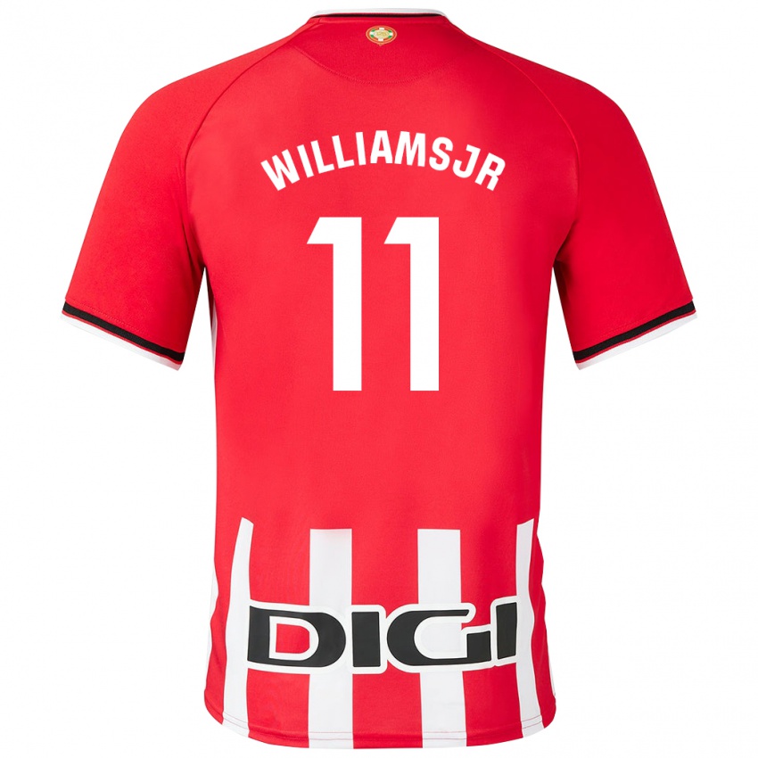 Dzieci Nico Williams #11 Czerwony Domowa Koszulka 2023/24 Koszulki Klubowe