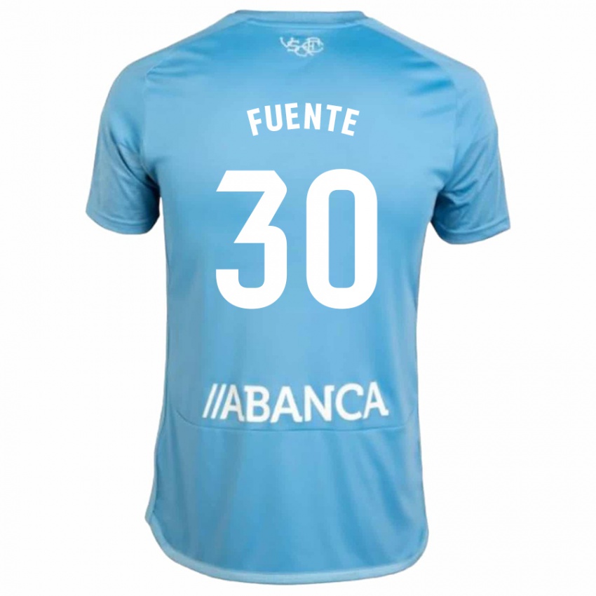 Dzieci Mario Fuente #30 Niebieski Domowa Koszulka 2023/24 Koszulki Klubowe