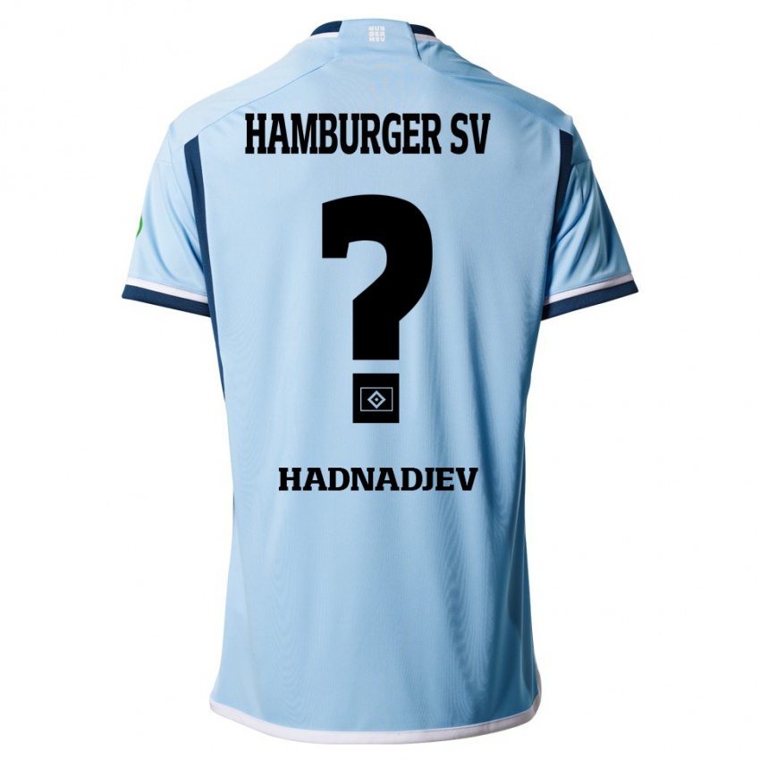 Dzieci Marko Hadnadjev #0 Niebieski Wyjazdowa Koszulka 2023/24 Koszulki Klubowe