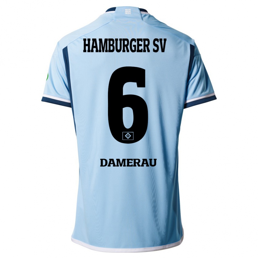 Dzieci Alexander Werner Damerau #6 Niebieski Wyjazdowa Koszulka 2023/24 Koszulki Klubowe