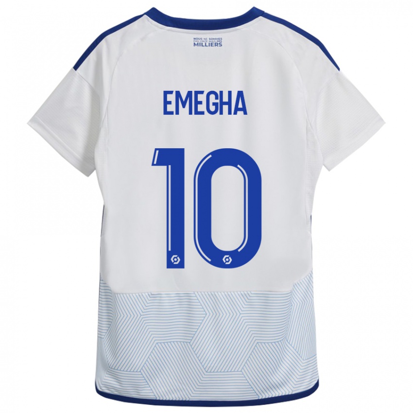 Dzieci Emanuel Emegha #10 Biały Wyjazdowa Koszulka 2023/24 Koszulki Klubowe