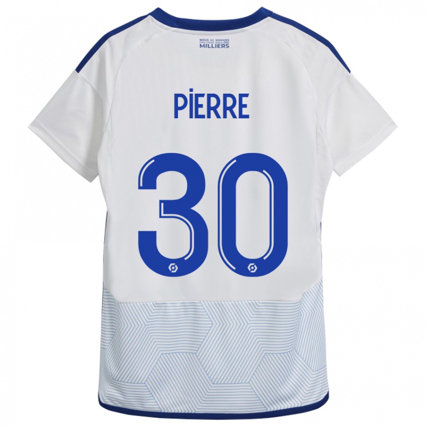 Dzieci Alexandre Pierre #30 Biały Wyjazdowa Koszulka 2023/24 Koszulki Klubowe