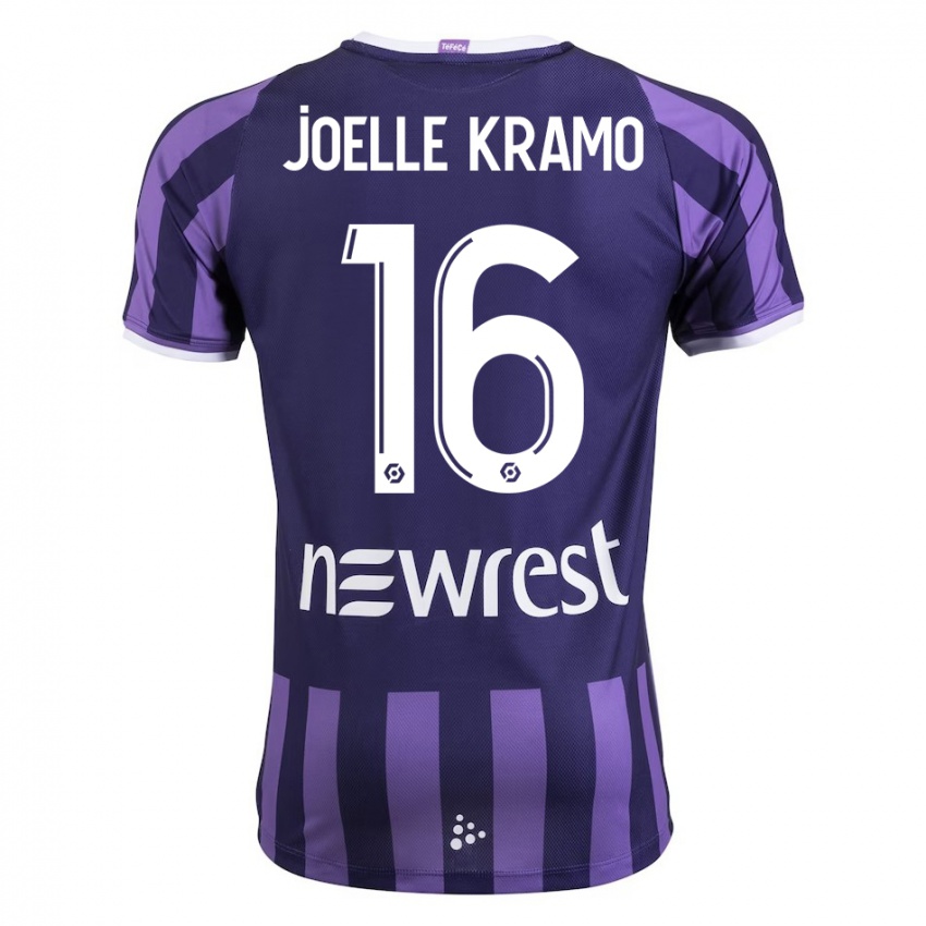 Dzieci Marie Joelle Kramo #16 Purpurowy Wyjazdowa Koszulka 2023/24 Koszulki Klubowe