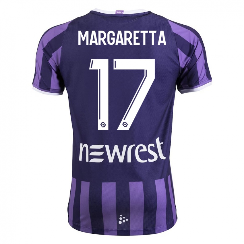 Dzieci Jessica Margaretta #17 Purpurowy Wyjazdowa Koszulka 2023/24 Koszulki Klubowe