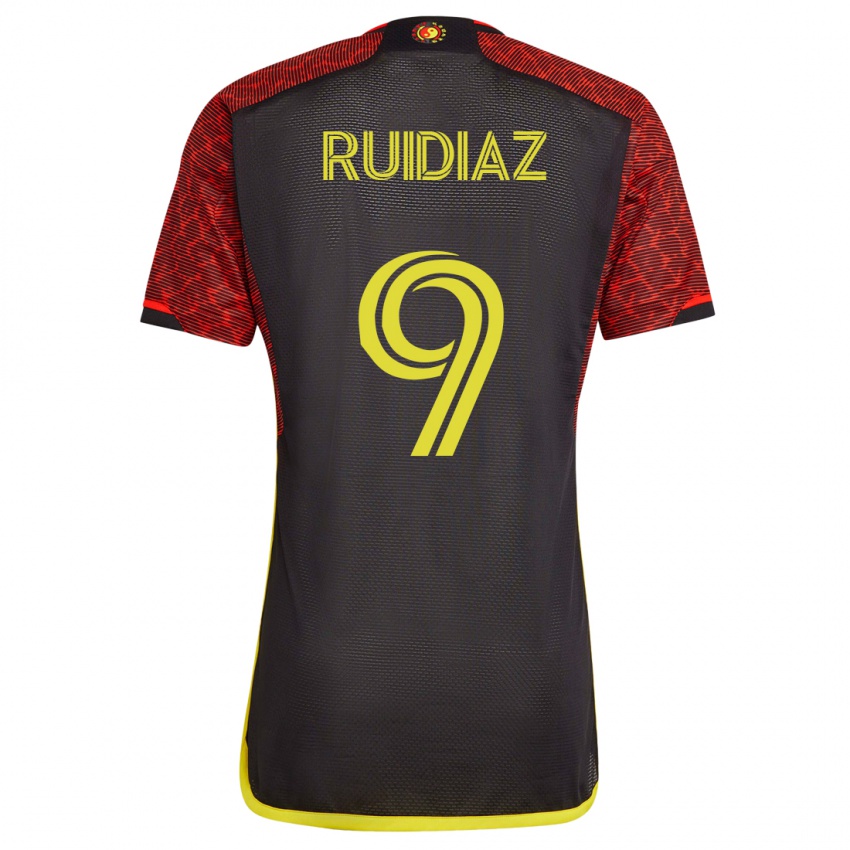 Dzieci Raúl Ruidíaz #9 Pomarańczowy Wyjazdowa Koszulka 2023/24 Koszulki Klubowe