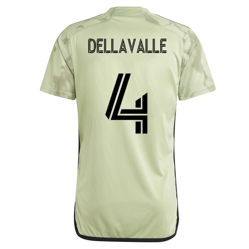 Dzieci Lorenzo Dellavalle #4 Zielony Wyjazdowa Koszulka 2023/24 Koszulki Klubowe