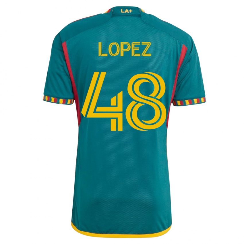 Dzieci Diego López #48 Zielony Wyjazdowa Koszulka 2023/24 Koszulki Klubowe