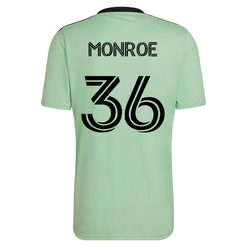 Dzieci Greg Monroe #36 Jasnozielony Wyjazdowa Koszulka 2023/24 Koszulki Klubowe