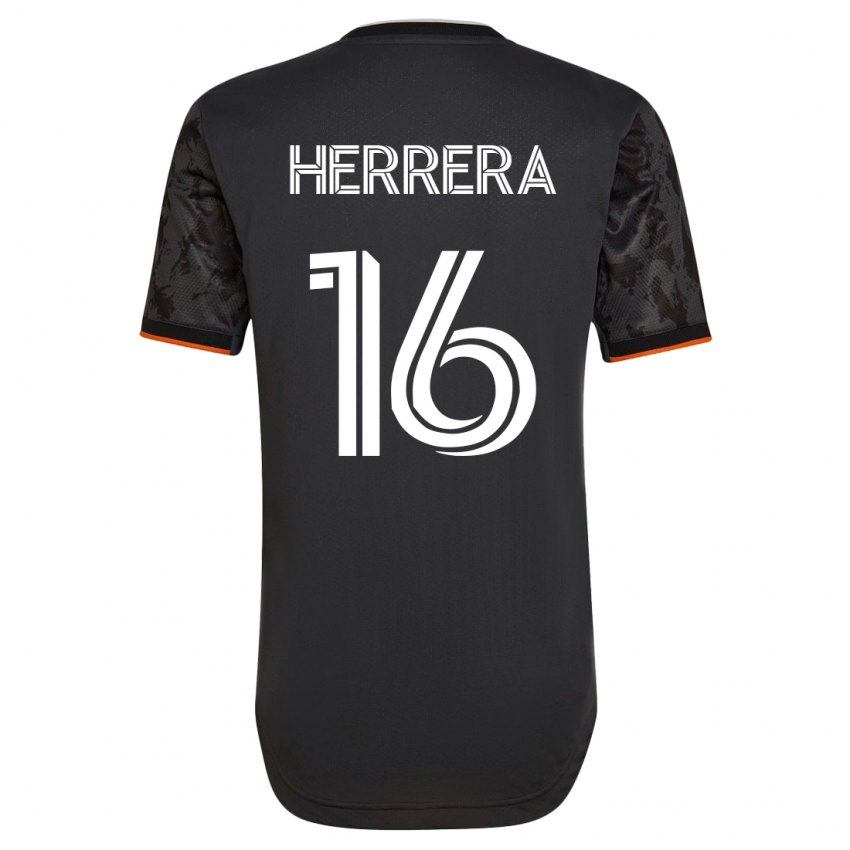 Dzieci Hector Herrera #16 Czarny Wyjazdowa Koszulka 2023/24 Koszulki Klubowe