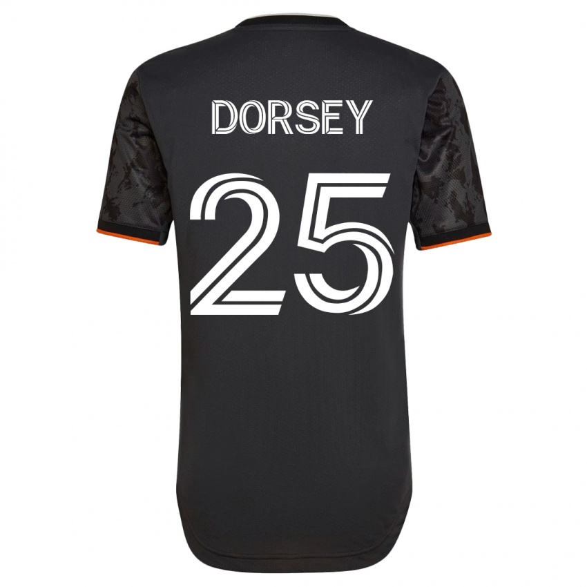 Dzieci Griffin Dorsey #25 Czarny Wyjazdowa Koszulka 2023/24 Koszulki Klubowe
