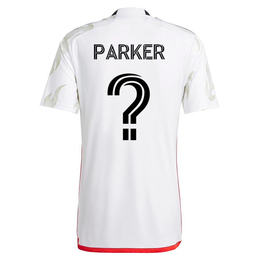 Dzieci Isaiah Parker #0 Biały Wyjazdowa Koszulka 2023/24 Koszulki Klubowe