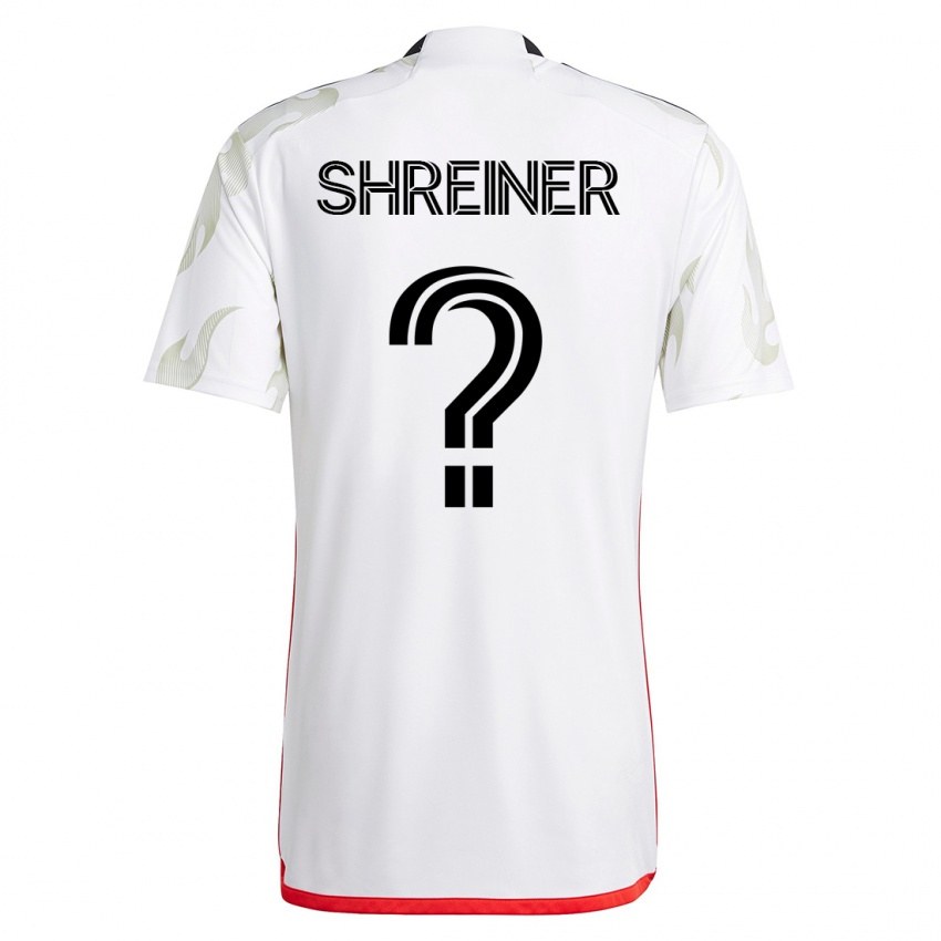 Dzieci Luke Shreiner #0 Biały Wyjazdowa Koszulka 2023/24 Koszulki Klubowe